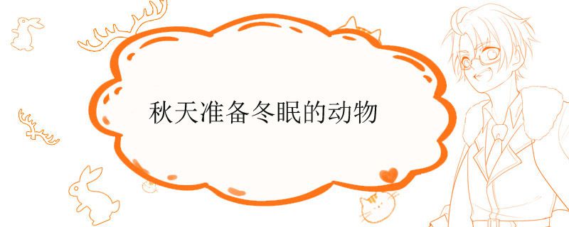 秋天准备冬眠的动物