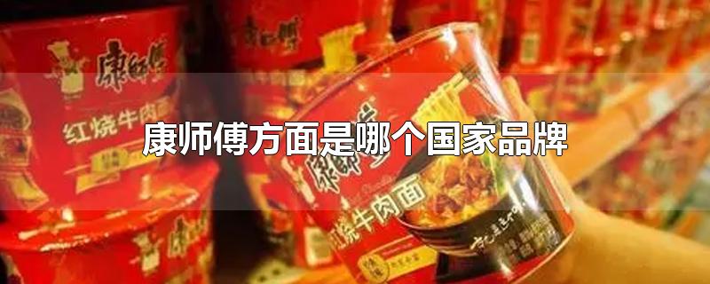 康师傅方面是哪个国家品牌