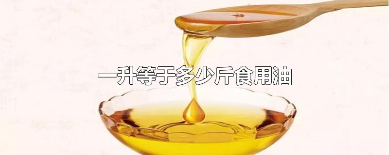 一升等于多少斤食用油