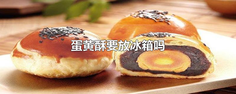 蛋黄酥要放冰箱吗